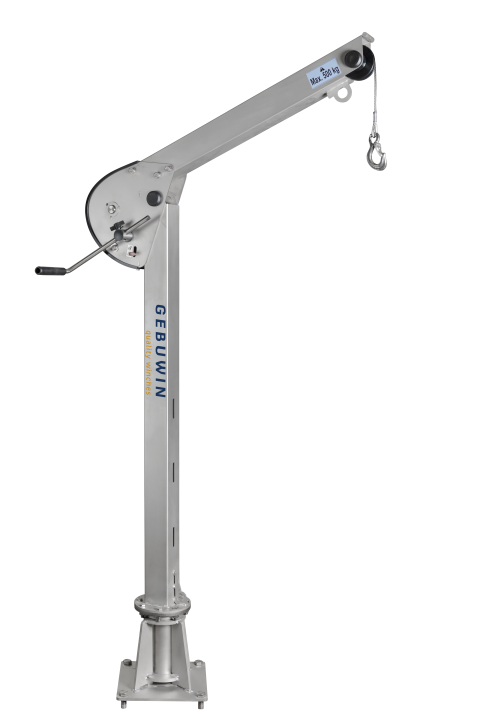 Swivel davit crane